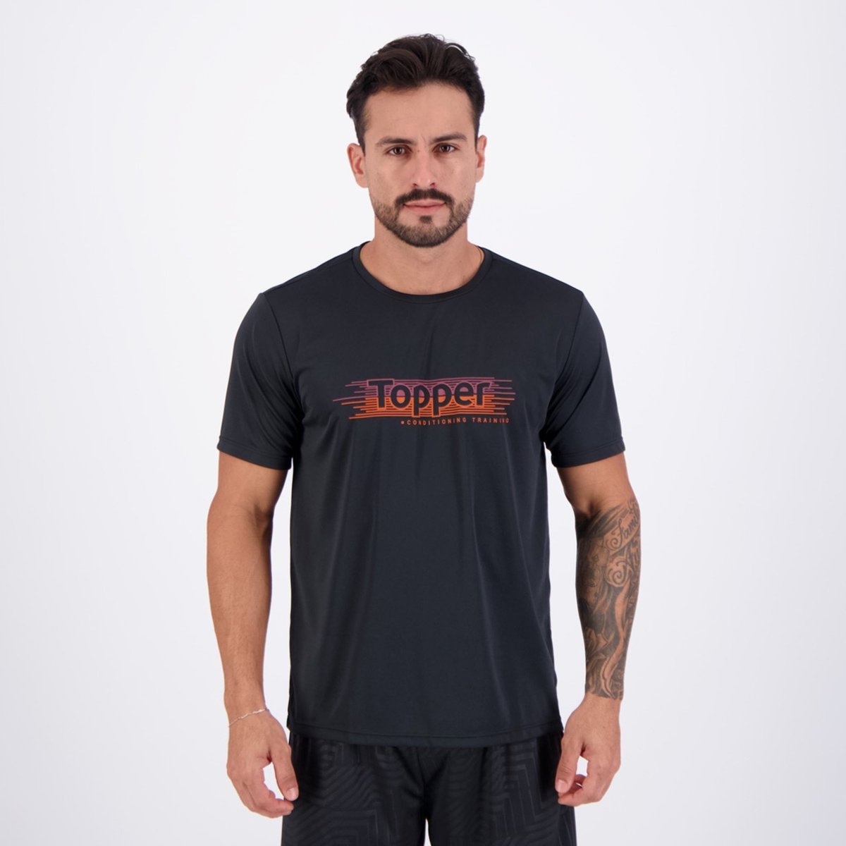 Imagem principal Camiseta Topper Treino Stamp Logo Preta preto Topper preto