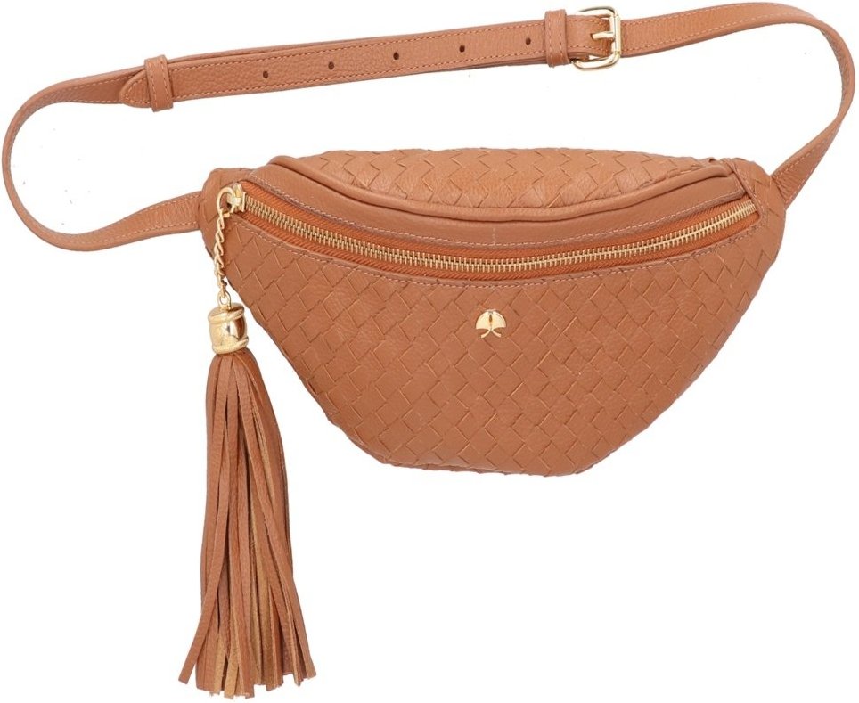 Imagem principal BOLSA PEQUENA EM COURO TRESSÊ COM FRANJA preto preto