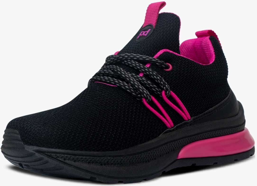 Imagem principal Infantil - Tênis Esportivo com Cadarço Pópidi Feminino Preto pink/preto pink Pópidí pink/preto pink