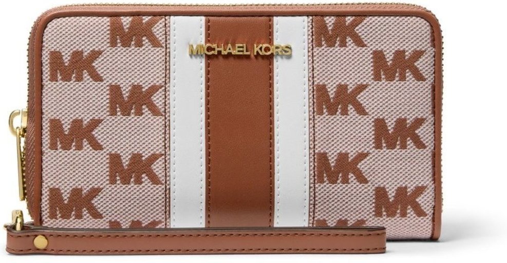 Imagem principal Carteira Jet Set Travel Jacquard 35R5gtve3j230 Michael Kors marrom Michael Kors marrom