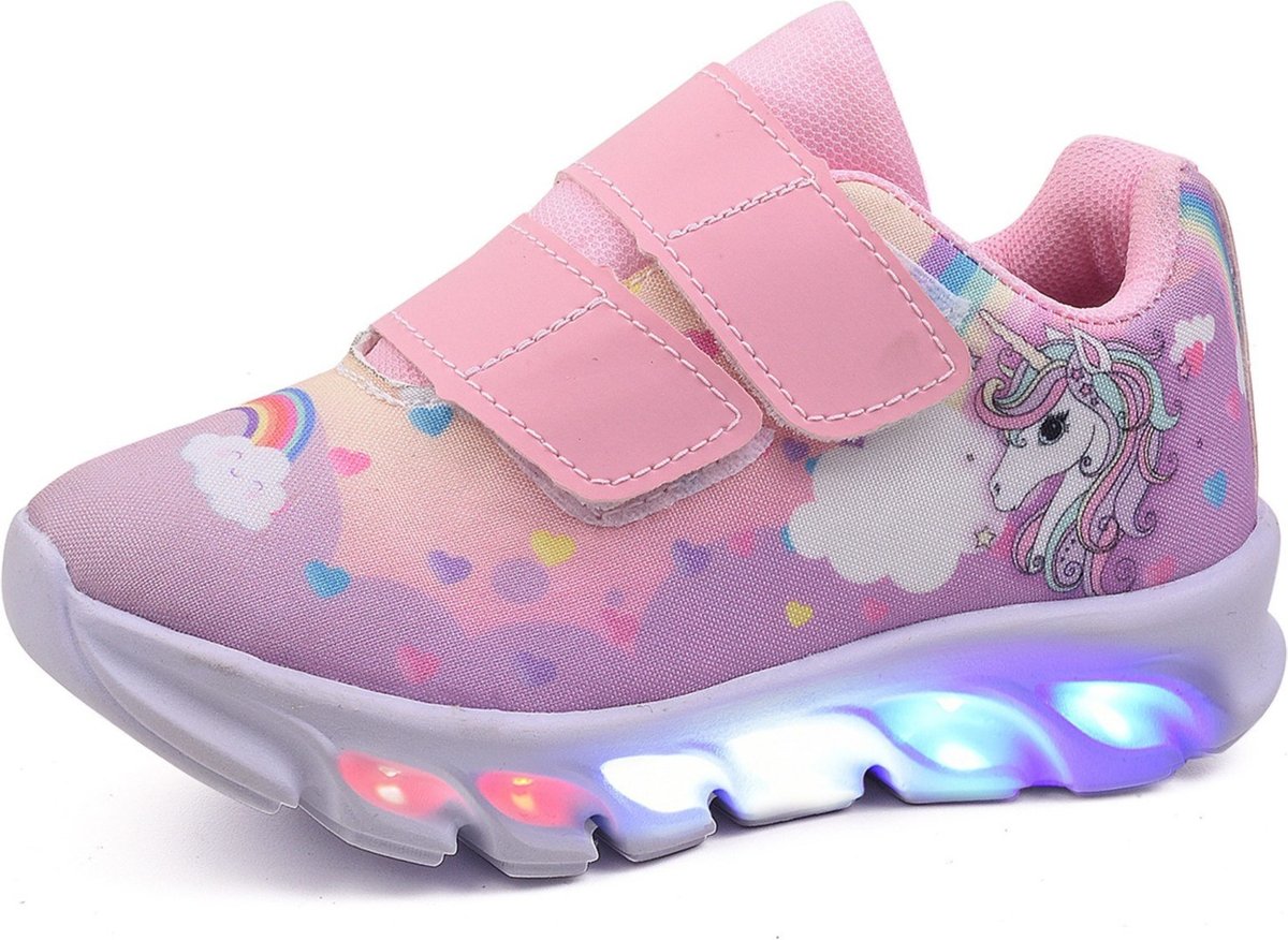 Imagem principal Infantil - Tenis De Led Unicornio Calce Facil Personagem Meninas CALCADOS LGHT LIGHT preto CALCADOS LGHT LIGHT preto