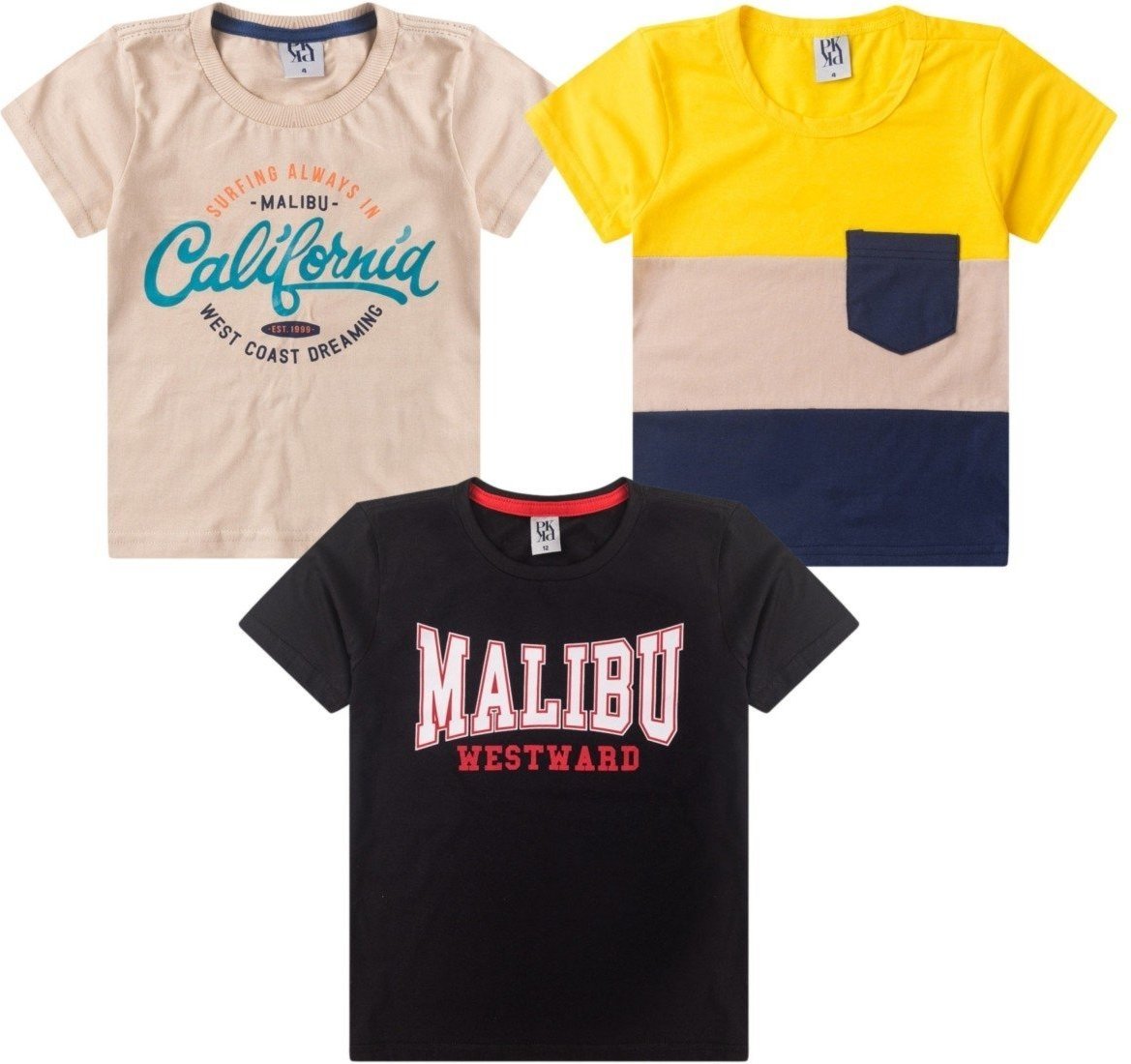 Imagem principal Infantil - Kit Sortido Platinum 3 Camisetas Masculino Avulso PLATINUM KIDS multicolorido PLATINUM KIDS multicolorido