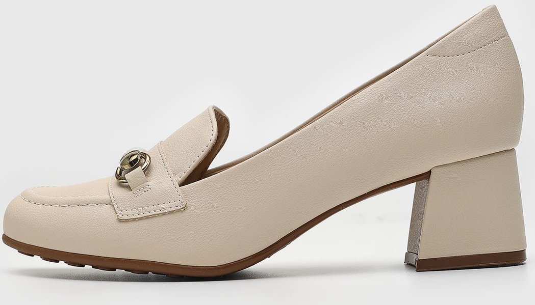 Scarpin Modare Médio Liso Off-White