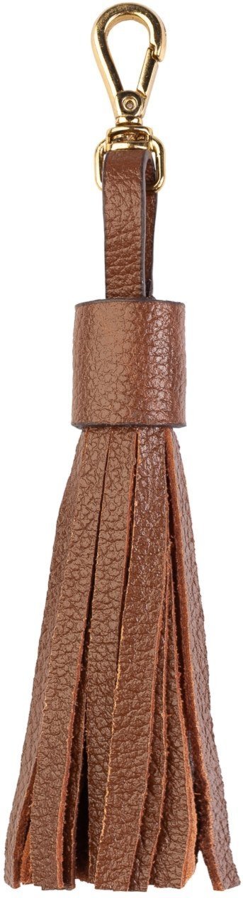 Chaveiro Andrea Vinci Tassel Franja Em Couro - Whisky