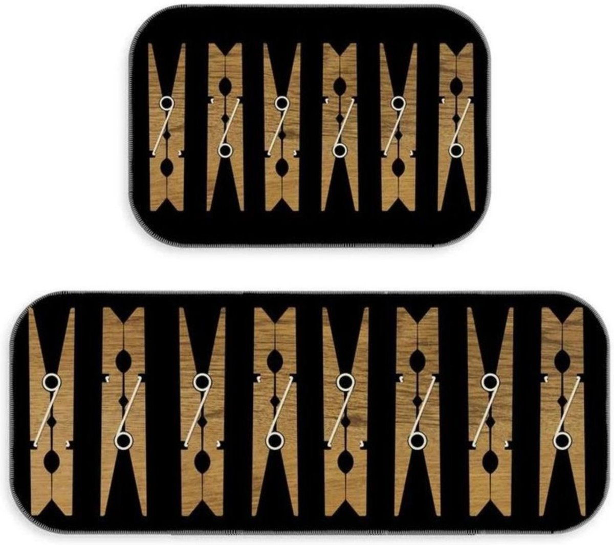 Imagem principal Jogo De Tapetes Para Lavanderia Wevans preto Wevans preto