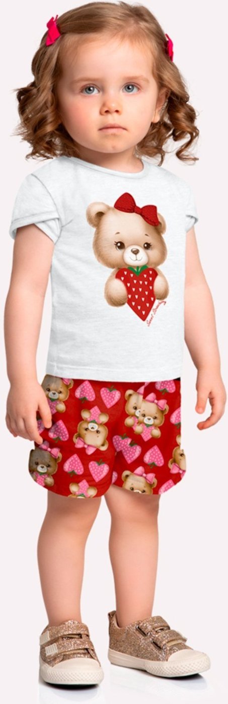 Imagem principal Infantil - Conjunto Menina com Strass Kyly off-white Kyly off-white