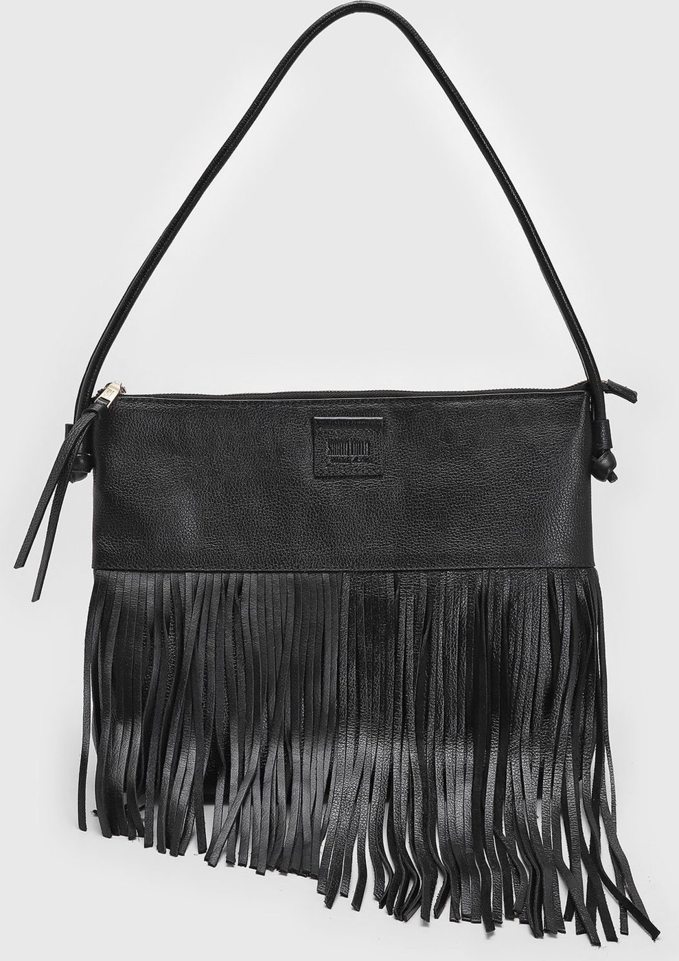 Bolsa Feminina Santa Lolla Franjas Preta