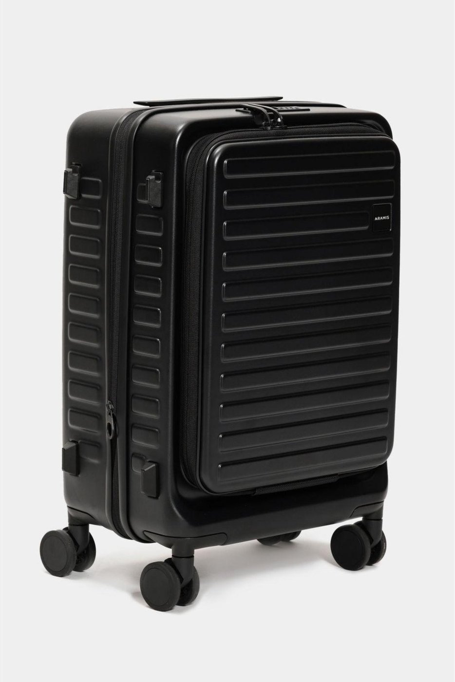 Imagem principal Mala de Bordo Aramiscom cadeado embutido e compartimentos internos preto Aramis preto