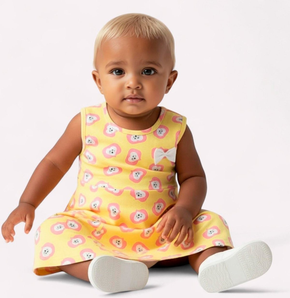 Imagem principal Infantil - Vestido Menina Evasê Kyly amarelo Kyly amarelo
