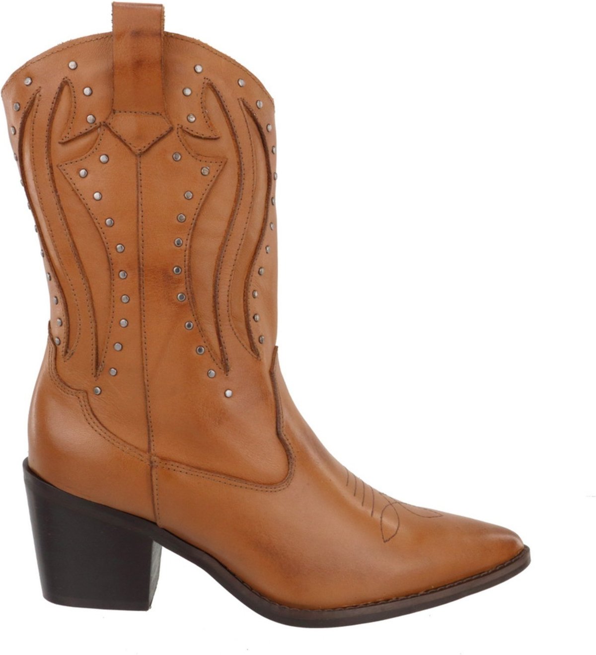 Imagem principal Bota Texana Country Western Cravo em Couro Feminina Maria Paula Camel caramelo caramelo