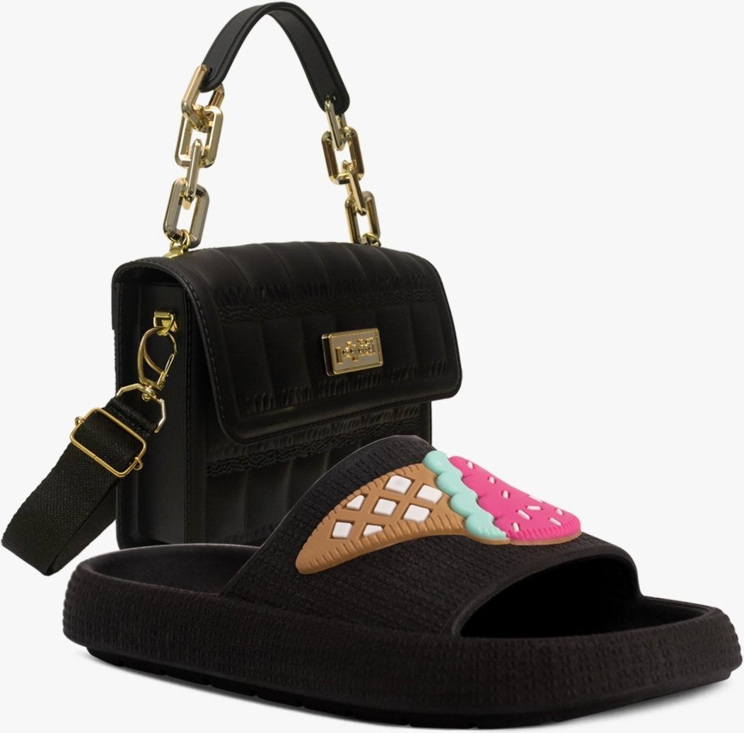 Imagem principal Infantil - Kit Bolsa e Chinelo Slide Sandália Juvenil Menina Pópidi pink Pópidí pink