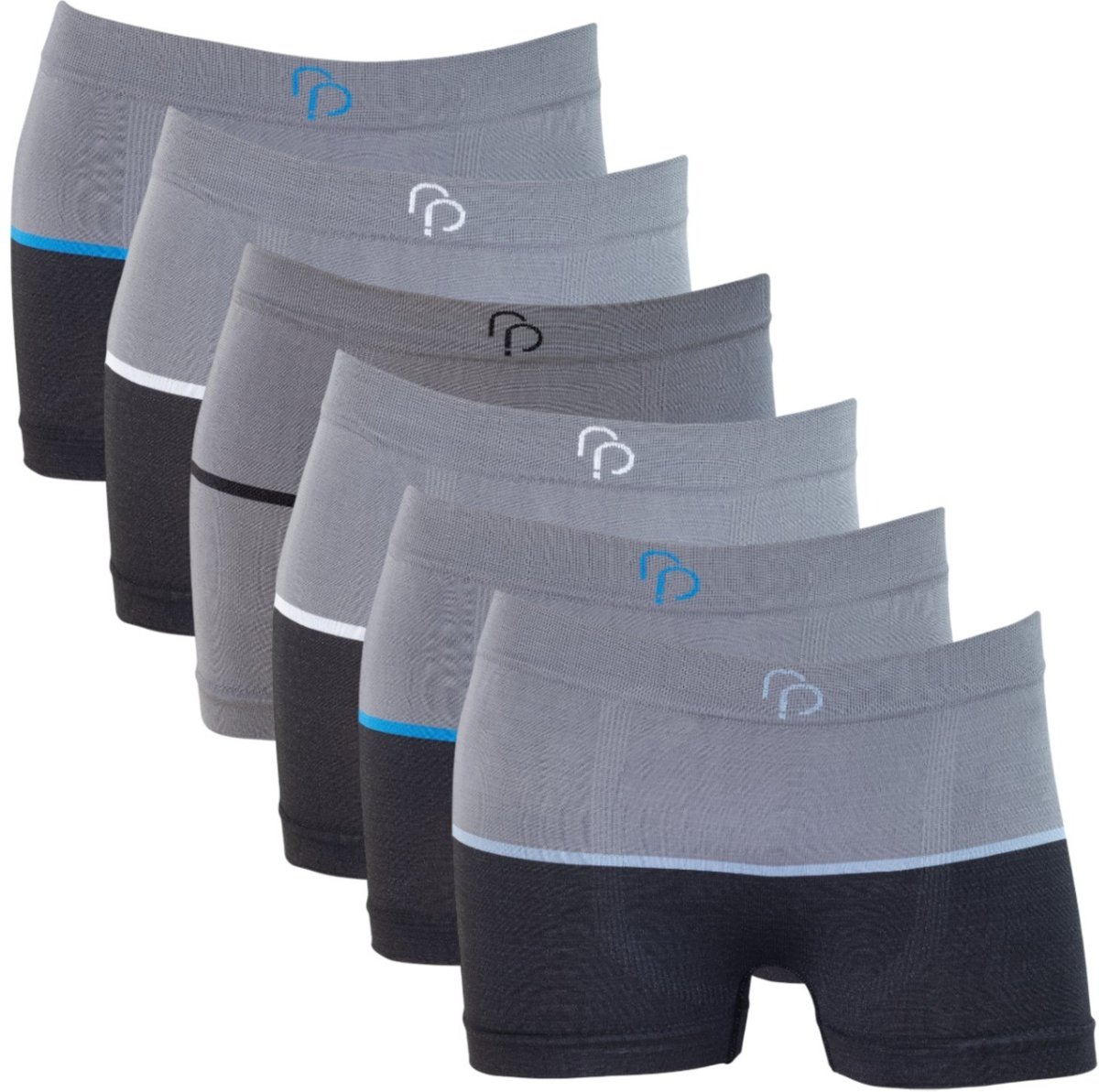 Kit 6 Cuecas Boxer Sem Costura Rafa Parize Meninos Microfibra Sortida