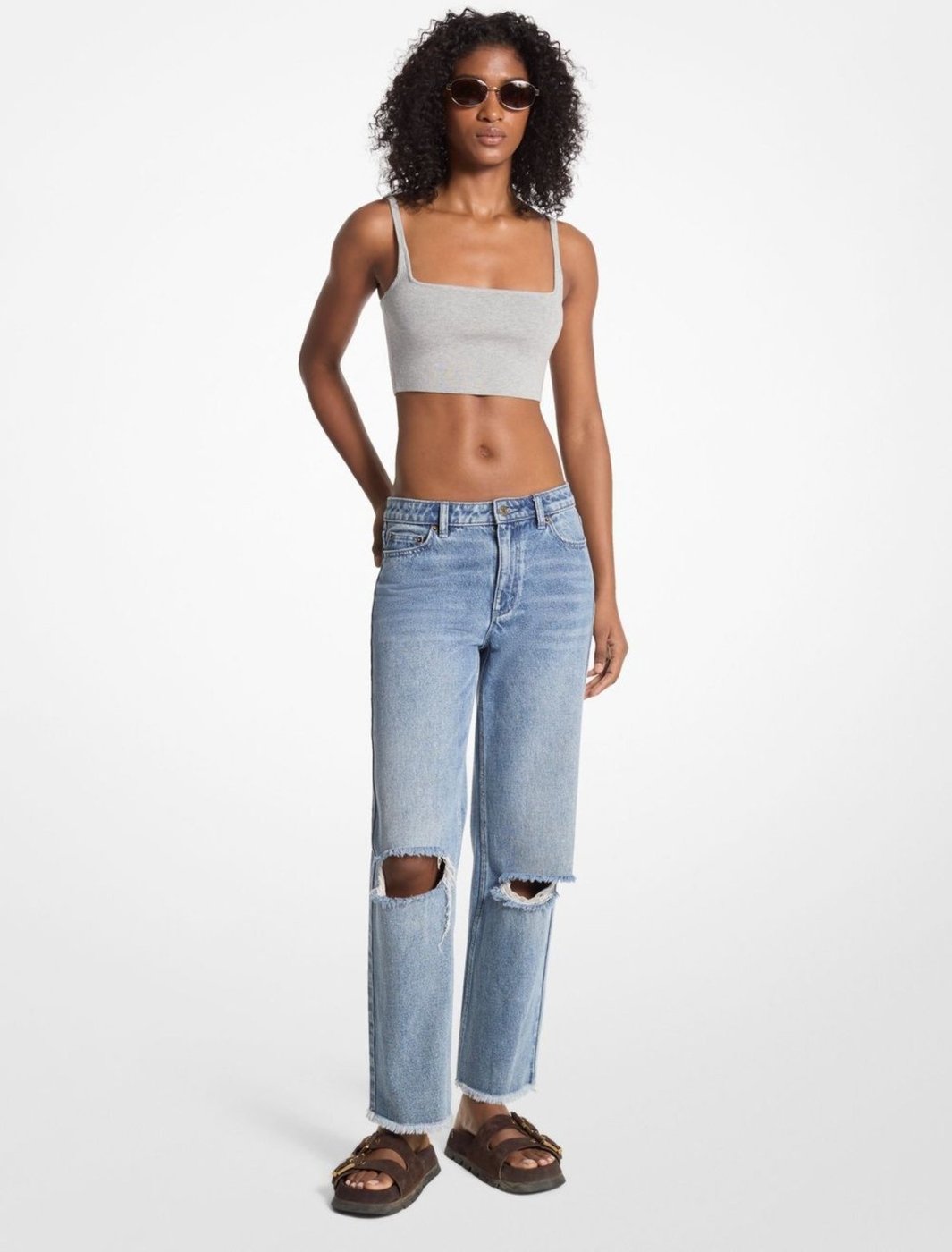 Imagem principal Calça Reta Jeans Mf4905rfau918 Michael Kors azul Michael Kors azul