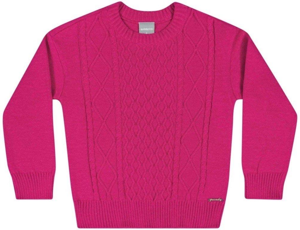 Imagem principal Infantil - Blusão em Tricô Menina Quimby Rosa Pink pink rosa Quimby pink rosa
