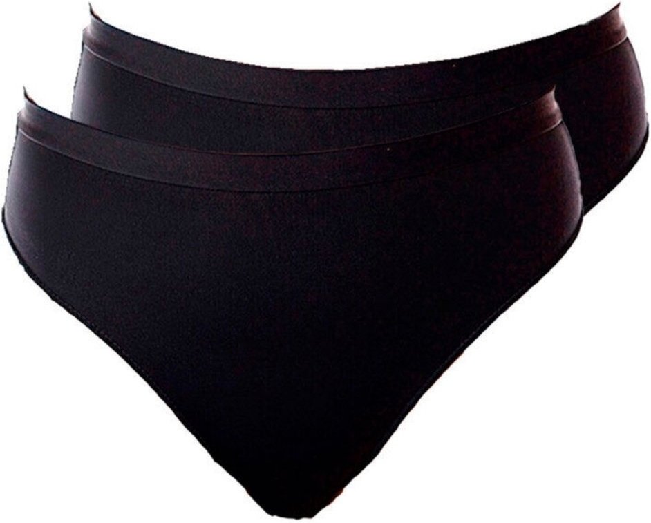 Imagem principal Kit com 2 Calcinhas Alta Pele de Seda Demillus 26826 preto Demillus preto