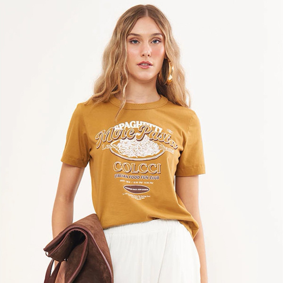 Imagem principal Camiseta Colcci Spaguetti Pr26 Ebbela Feminino marrom Colcci marrom