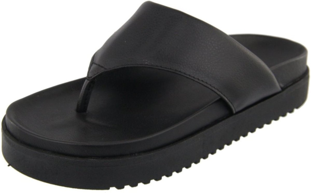 Imagem principal Sandália Flatform De Dedo Papete Feminina Paula B Com Tiras Acolchoadas Conforto preto PAULA B preto