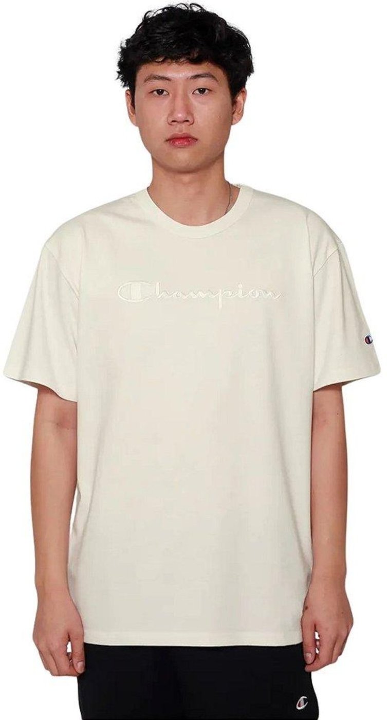 Imagem principal Camiseta Manga Curta Champion Malhão Pes Mc Script Off White off-white white Champion off-white white