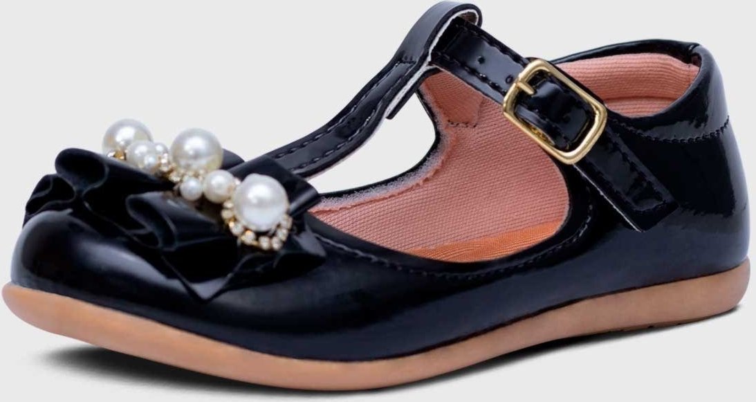 Imagem principal Infantil - Sapatilha Salomé Menina Laço Pérola Sanfonado Pópidí rosa Pópidí rosa