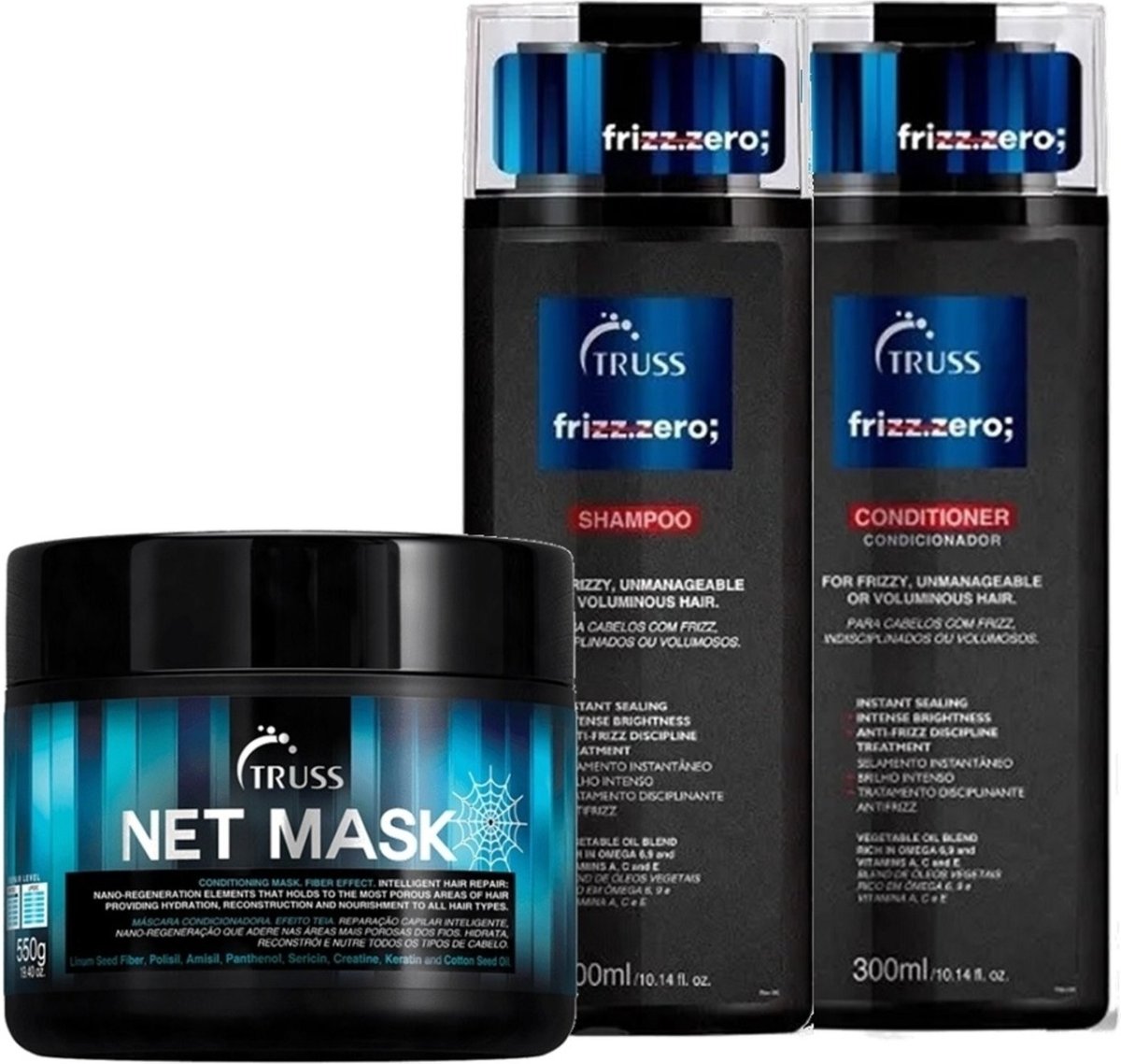 Imagem principal Kit Truss Frizz Zero Mask (3 Produtos) multicolorido Truss multicolorido