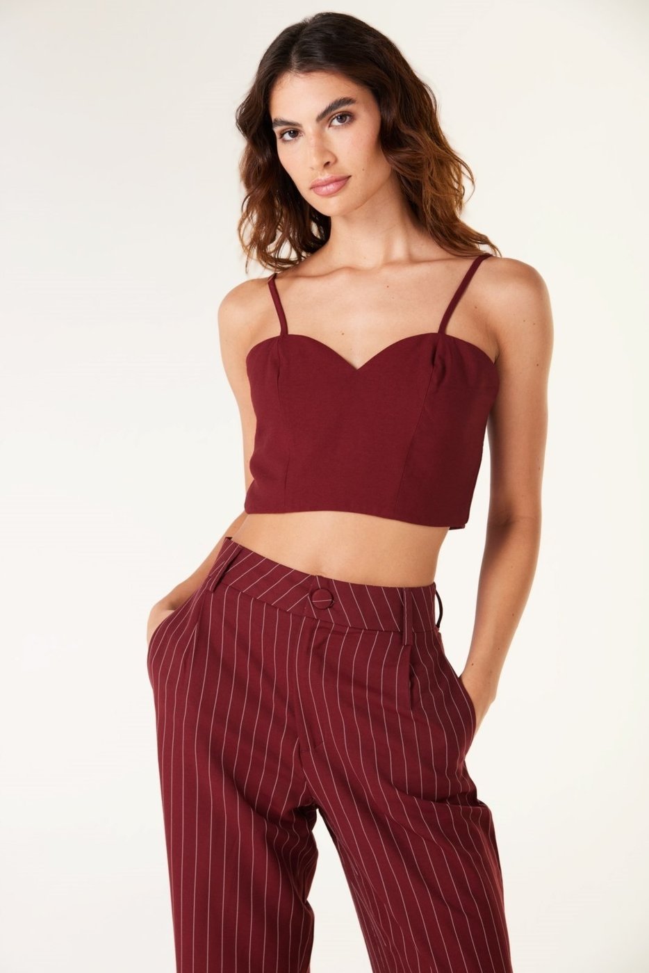 Imagem principal Top Traymon Com Alças Finas bordô Traymon bordô