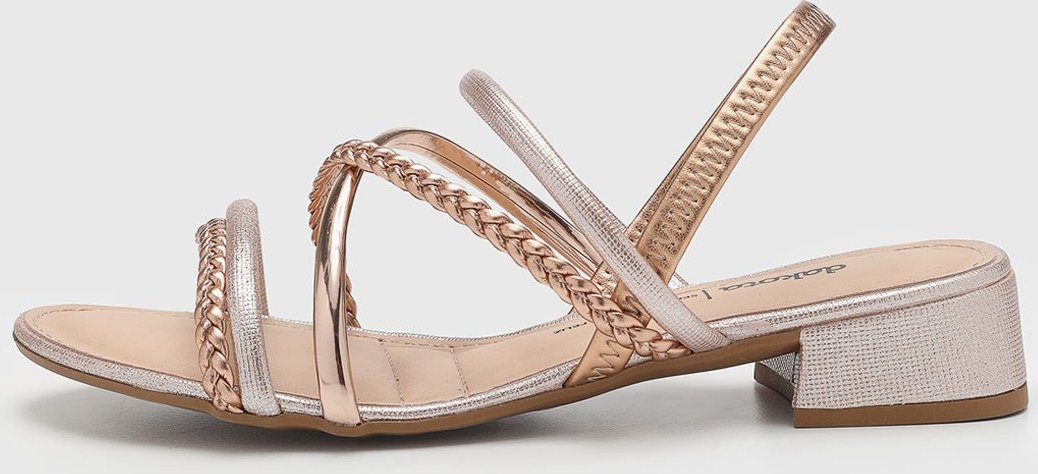 Sandália Feminina Dakota Salto Baixo Tiras Trançadas