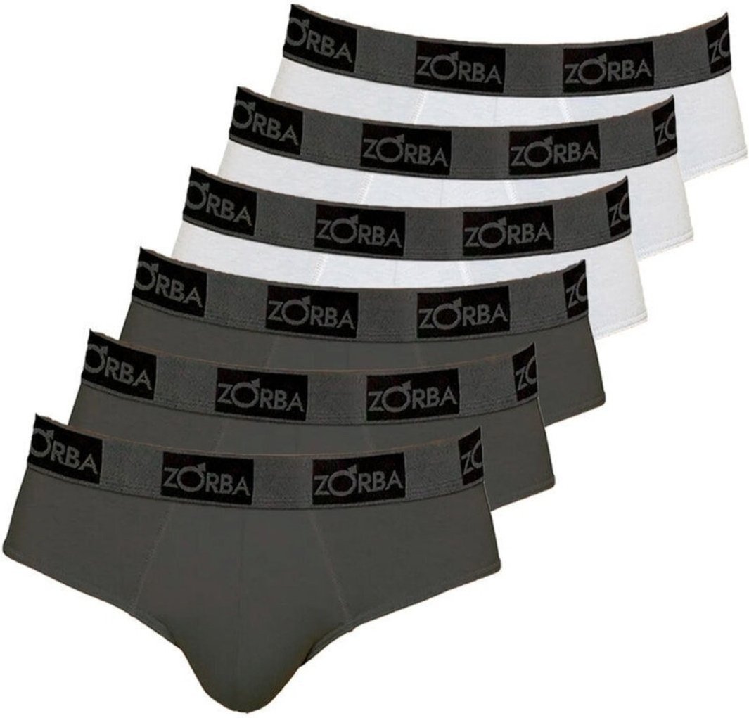 Imagem principal Kit com 6 Cuecas Slip Zorba 716 cinza Zorba cinza