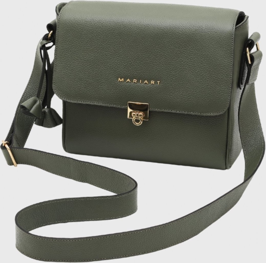 Imagem principal Bolsa Transversal Couro Mariart Âmbar Army verde militar Mariart verde militar