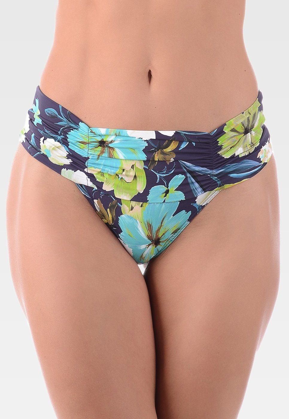 Imagem principal Calcinha Summer Soul Cintura Baixa Cós Franzido Floral azul Summer Soul azul