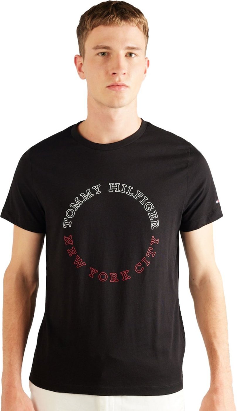 Imagem principal Camiseta Tommy Hilfiger Masculina Monotype Roundle Logo Preta preto Tommy Hilfiger preto