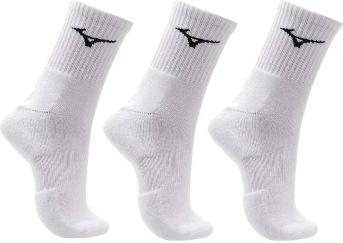 Meia Mizuno Cano Médio Prime Kit 3 pares - Feminina