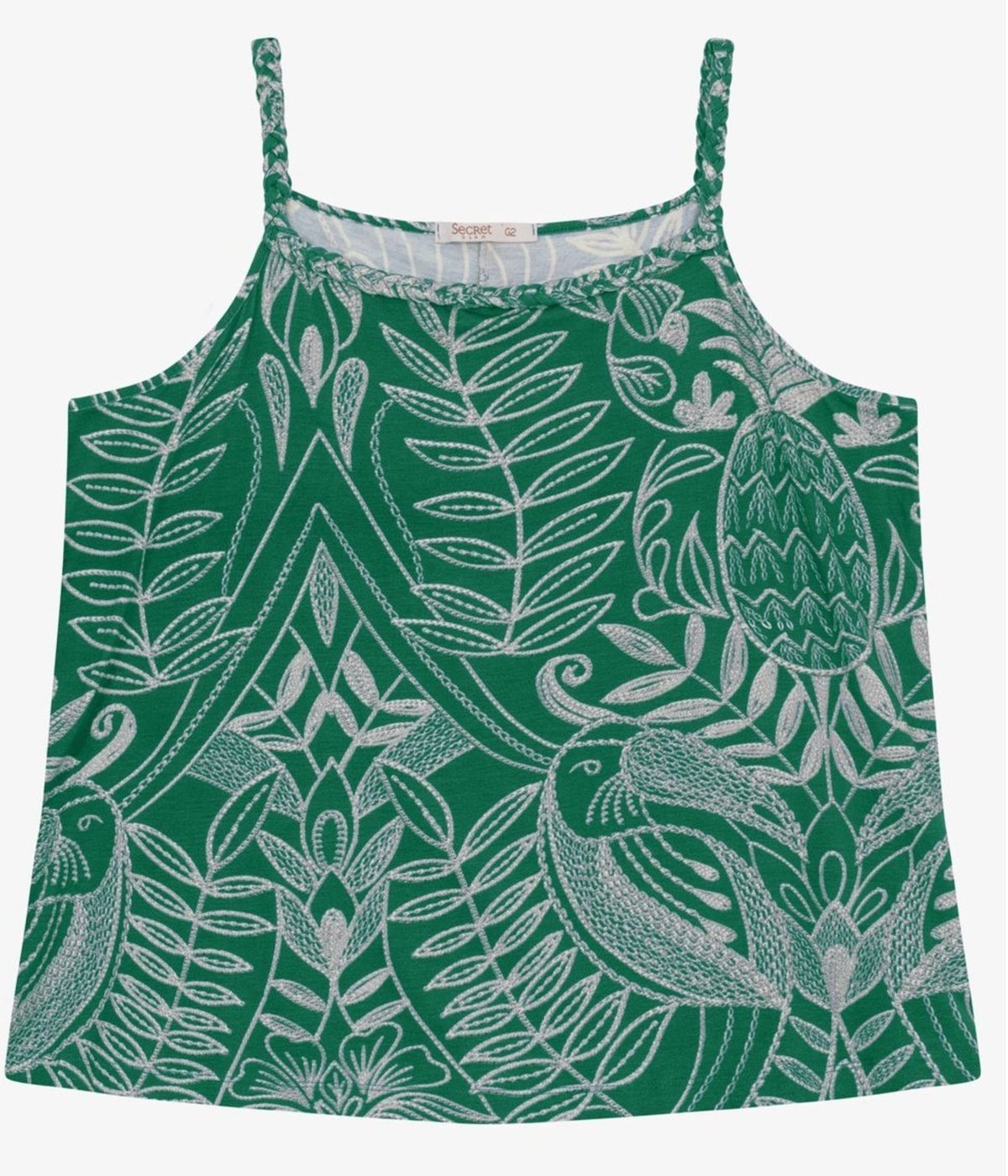 Imagem principal Blusa de Alça Plus Size Feminina Secret Glam azul Secret Glam azul