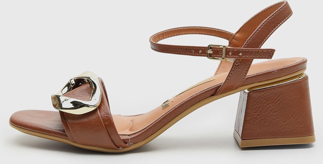 Sandália Feminina Vizzano Salto Bloco Médio