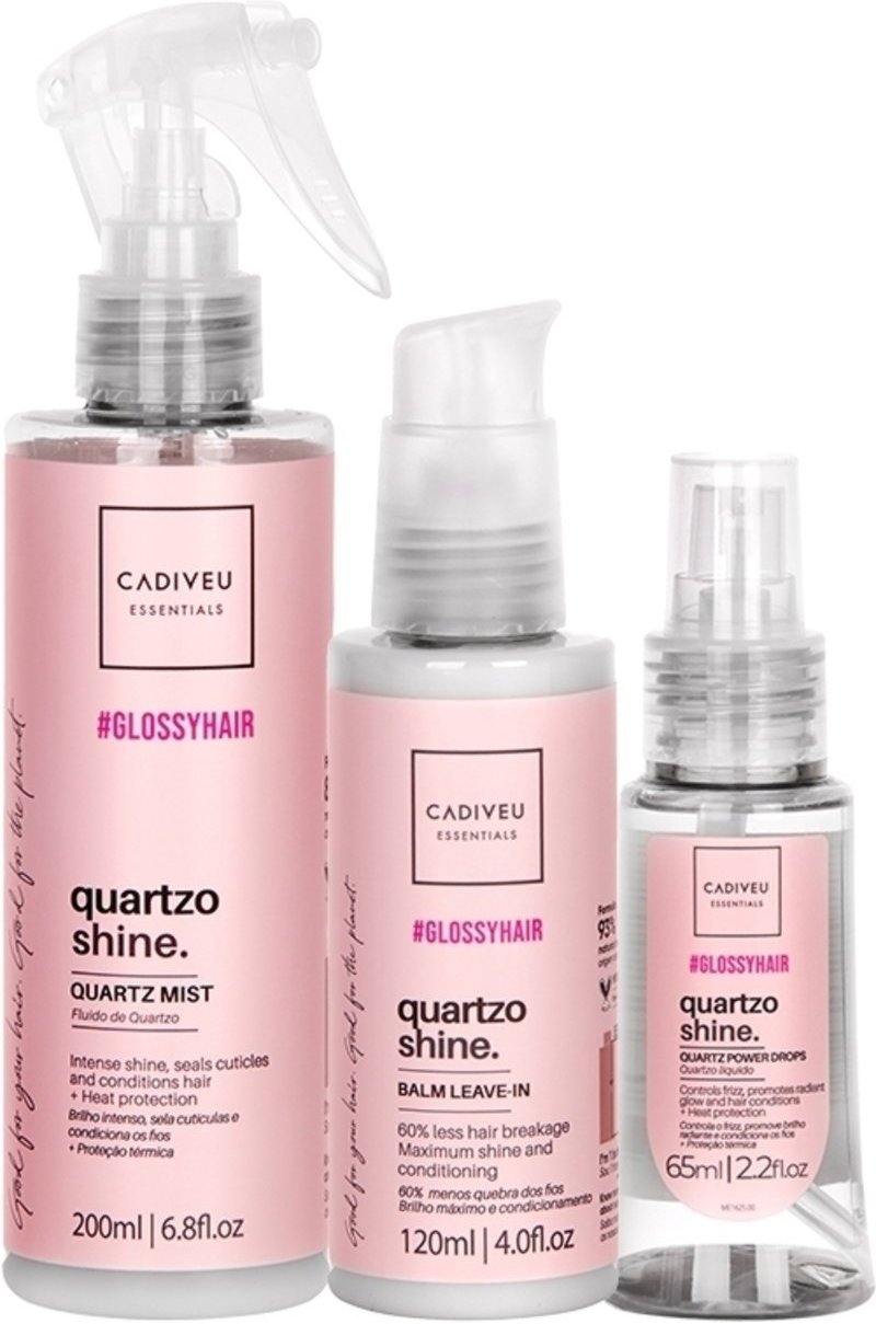 Imagem principal Kit Cadiveu Professional Quartzo Shine Fluído Balm e Óleo (3 produtos) multicolorido Cadiveu Professional multicolorido