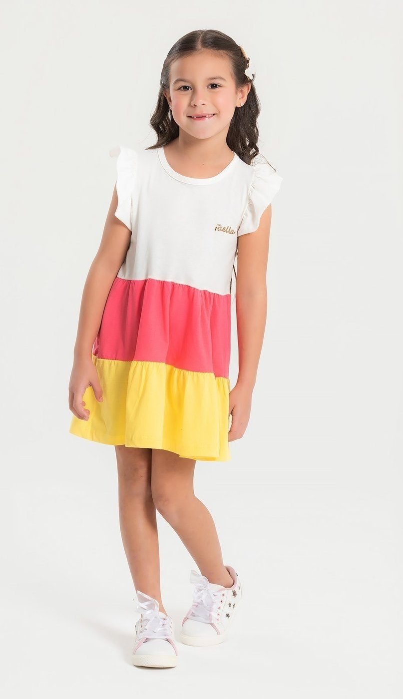 Imagem principal Infantil - Vestido Verão Feminino Três Marias Off White - Mega Mega Kids unico white Mega Kids unico white
