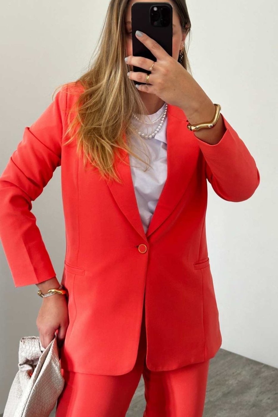 Blazer Vanibele Alfaiataria Goiaba