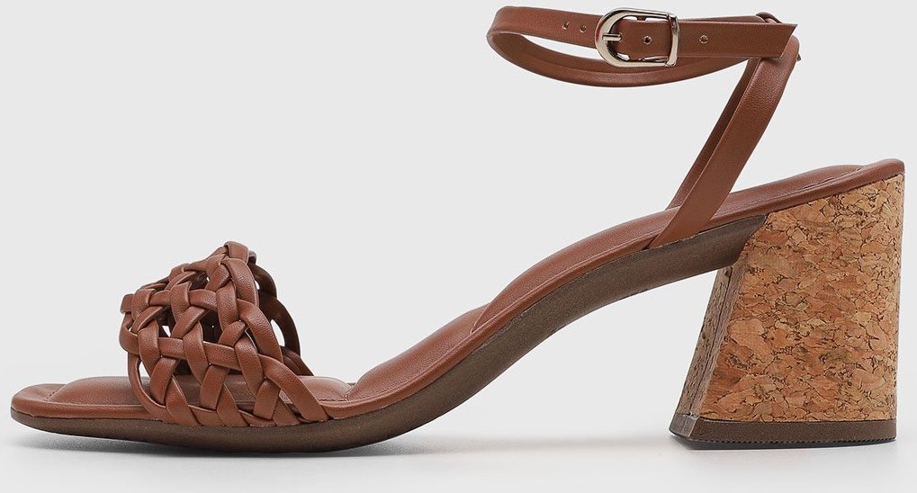 Imagem principal Sandália Feminina VIA UNO Tiras Trançadas marrom VIA UNO marrom