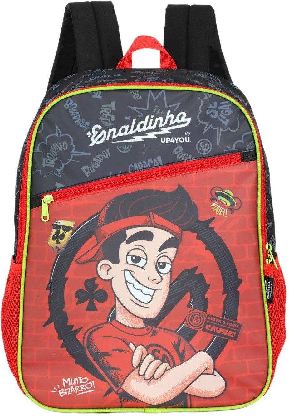 Imagem principal Infantil - Mochila Média Enaldinho Vai com Tudo Up4you Luxcel vermelho Luxcel vermelho