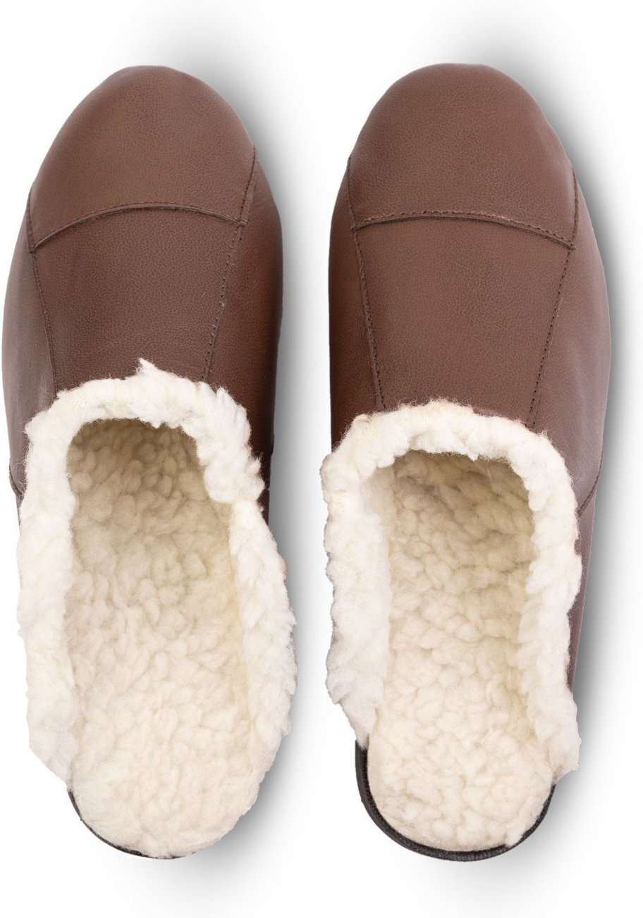 Imagem principal Infantil - Pantufa Couro Forrada 6101 Enluaze marrom Enluaze marrom