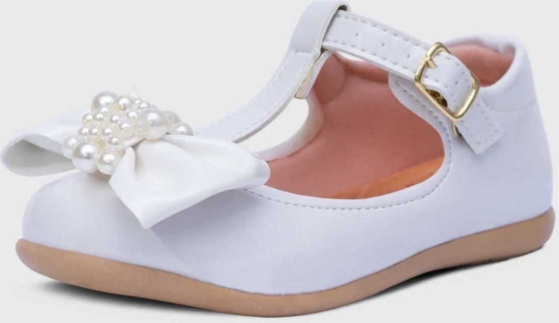 Infantil - Sapatilha Salomé Menina Laço Pérola