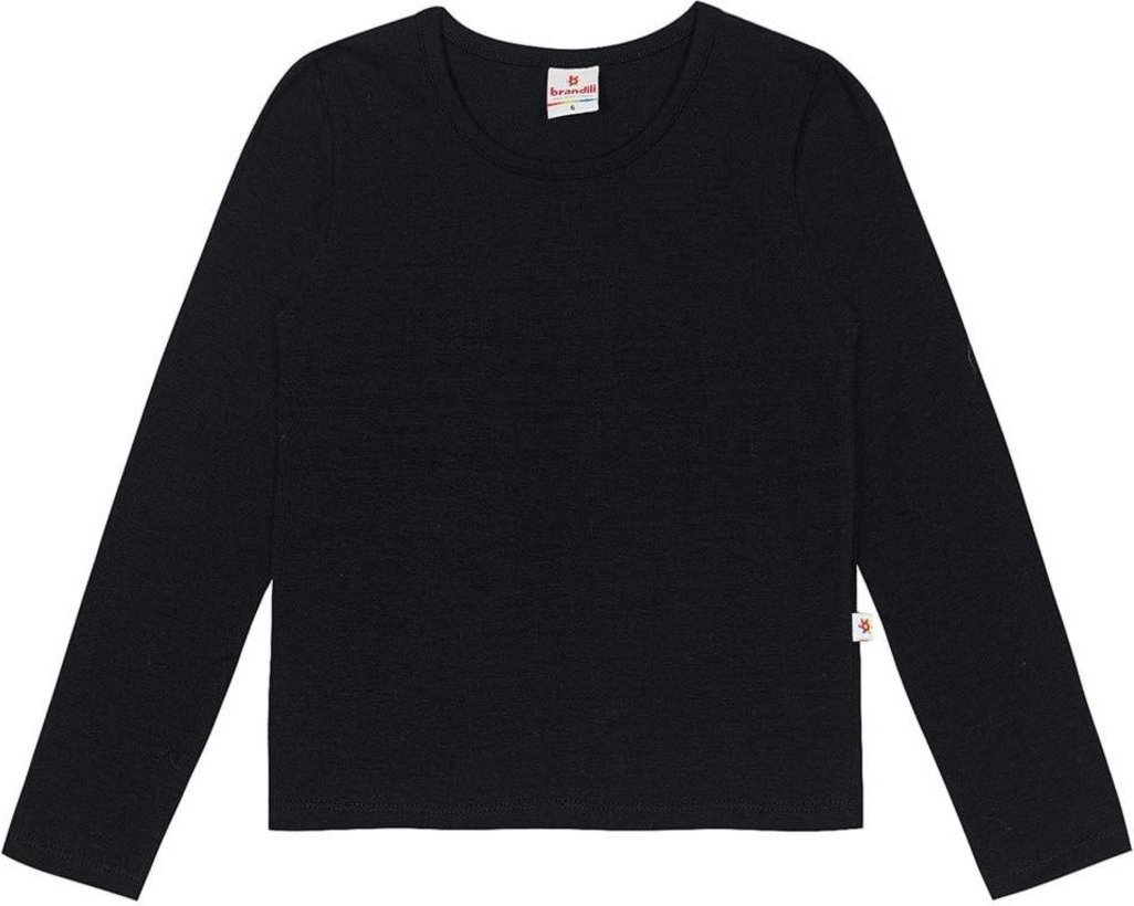 Imagem principal Infantil - Blusa menina em cotton Brandili Básicos preto Brandili preto