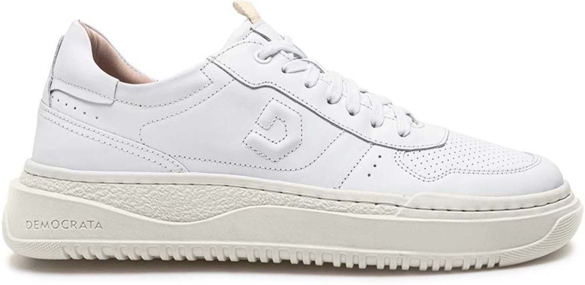 Imagem principal Tênis De Couro Democrata Masculino Denim Block 240501 branco denim DEMOCRATA branco denim