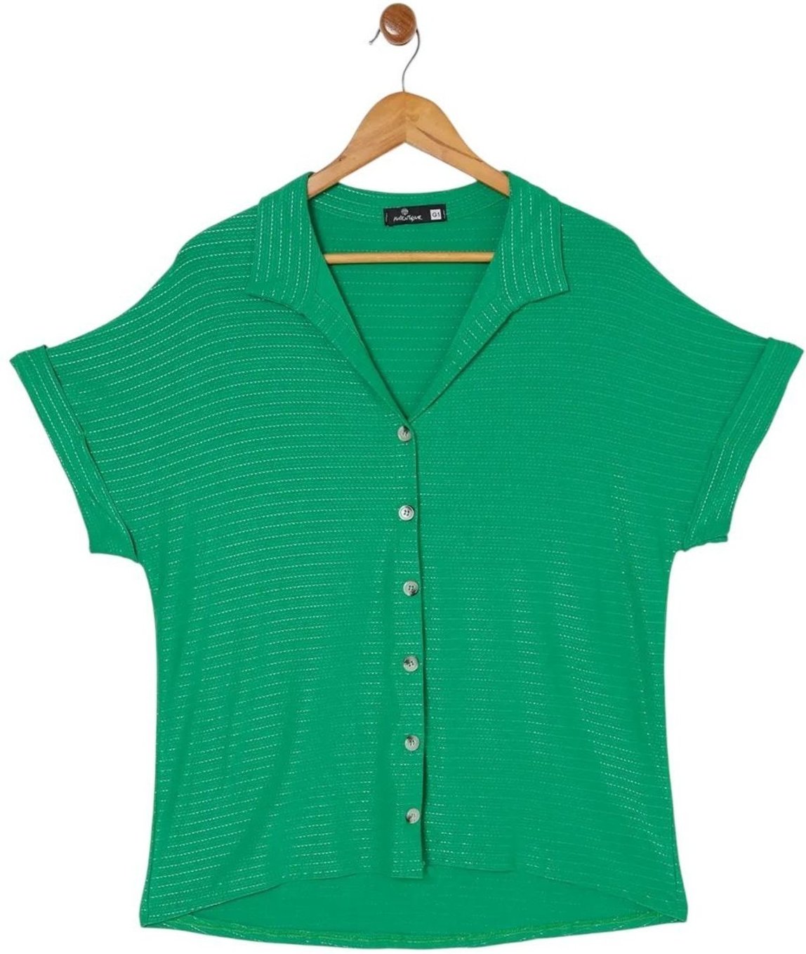 Imagem principal Camisa Manga Curta Autentique Plus Size Feminina verde Autentique verde