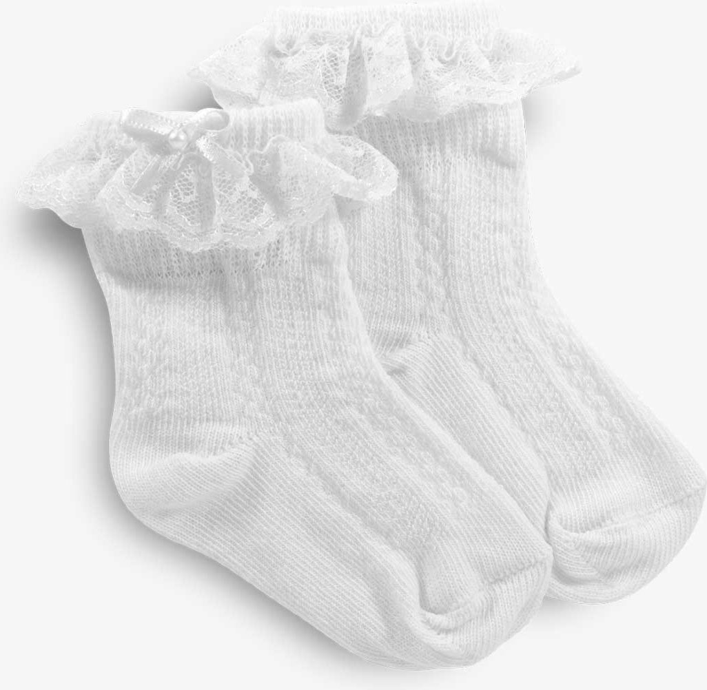 Meia Festa ópidi Renda Branca