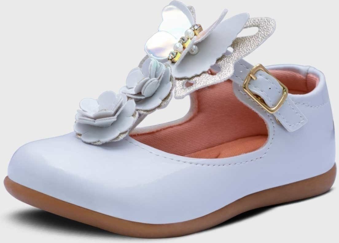 Imagem principal Infantil - Sapatilha Salomé Pópidi Menina Borboleta Flores preto Pópidí preto