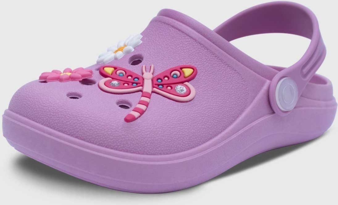 Infantil - Babuche Popidi Libelula e Flores Lilas