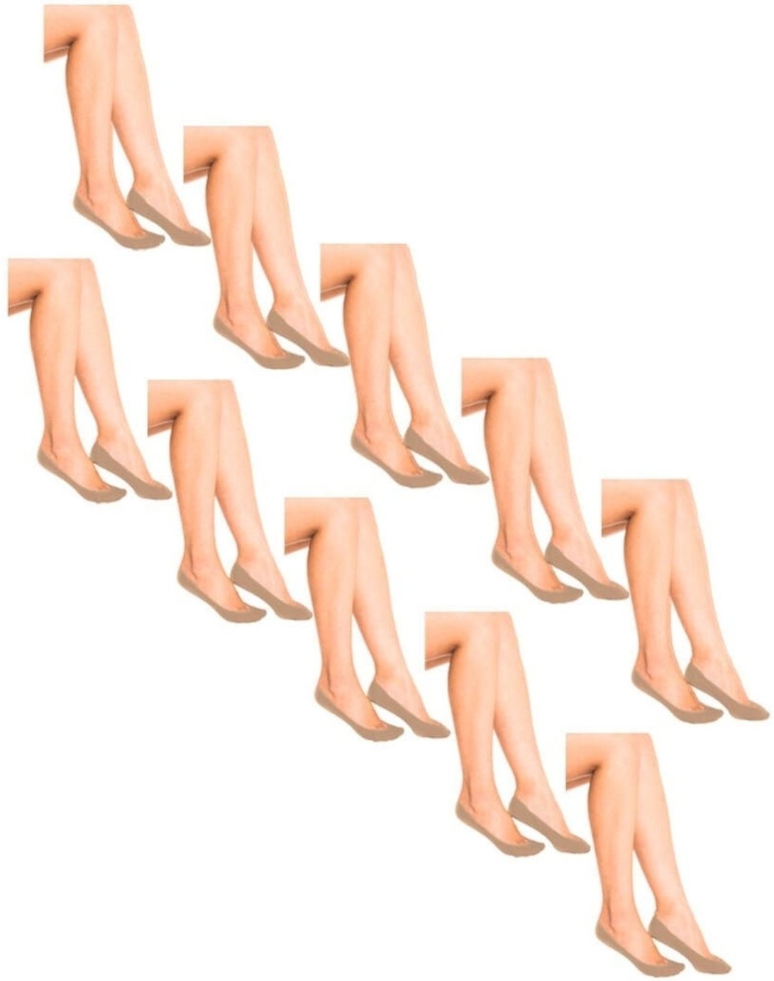 Imagem principal Kit 10 Pares de Sapatilhas Fio 70 Trifil 6136 bege TRIFIL bege