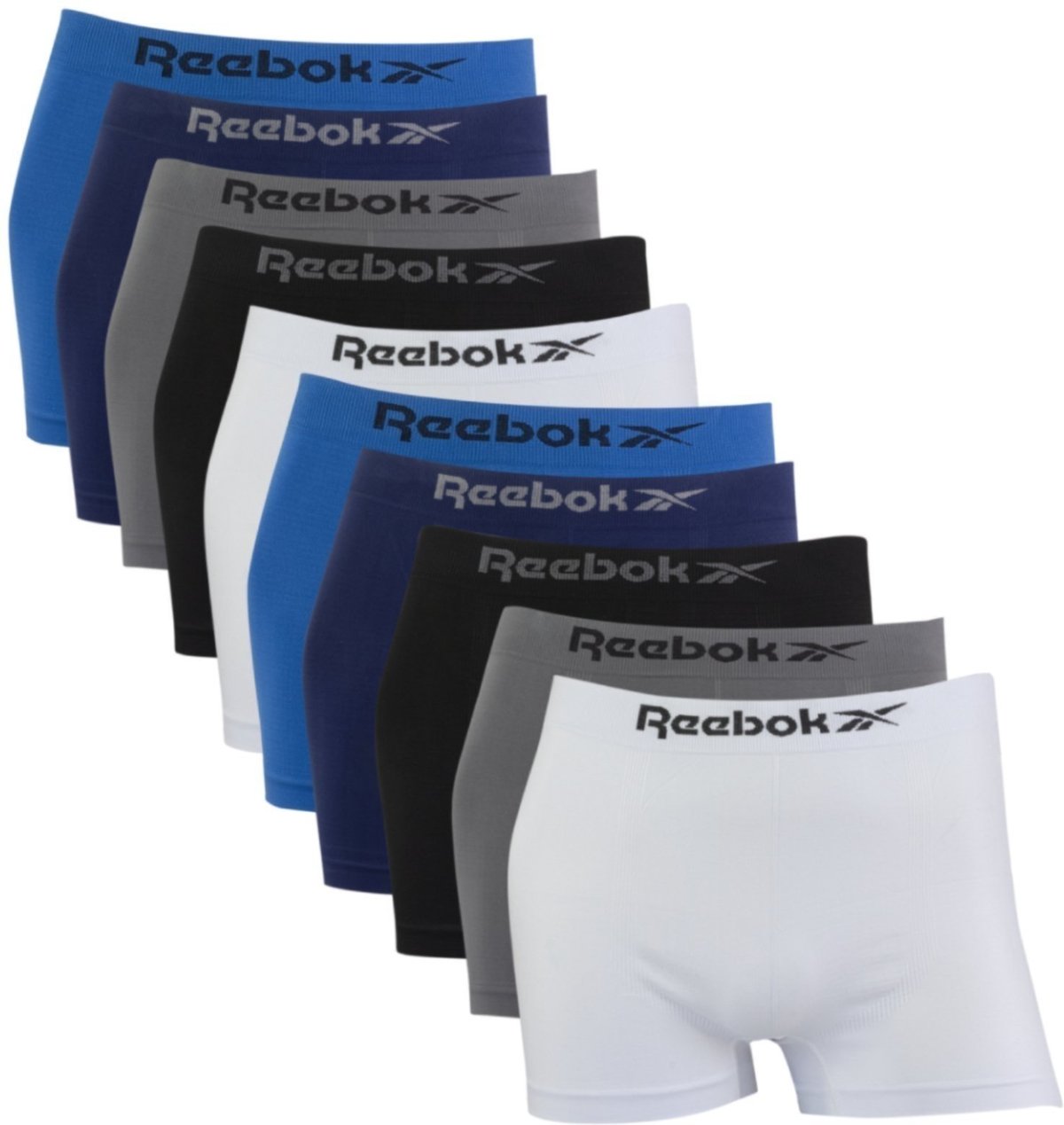 Imagem principal Kit 10 Cuecas Reebok Boxer Classic Microfibra Sortido multicolorido Reebok multicolorido