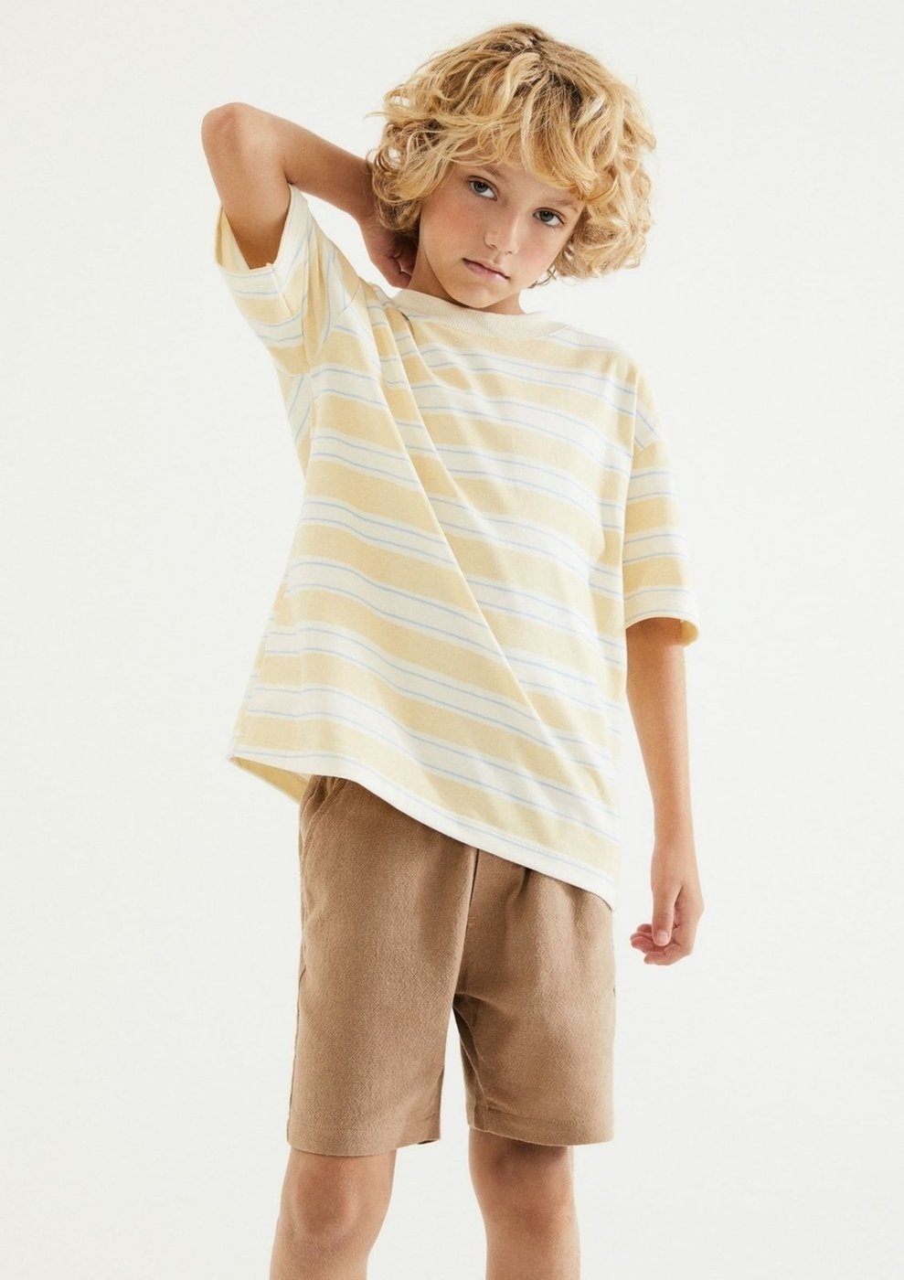 Imagem principal Infantil - Bermuda Menino Reta Fio Tinto Hering Hering Kids bege Hering Kids bege