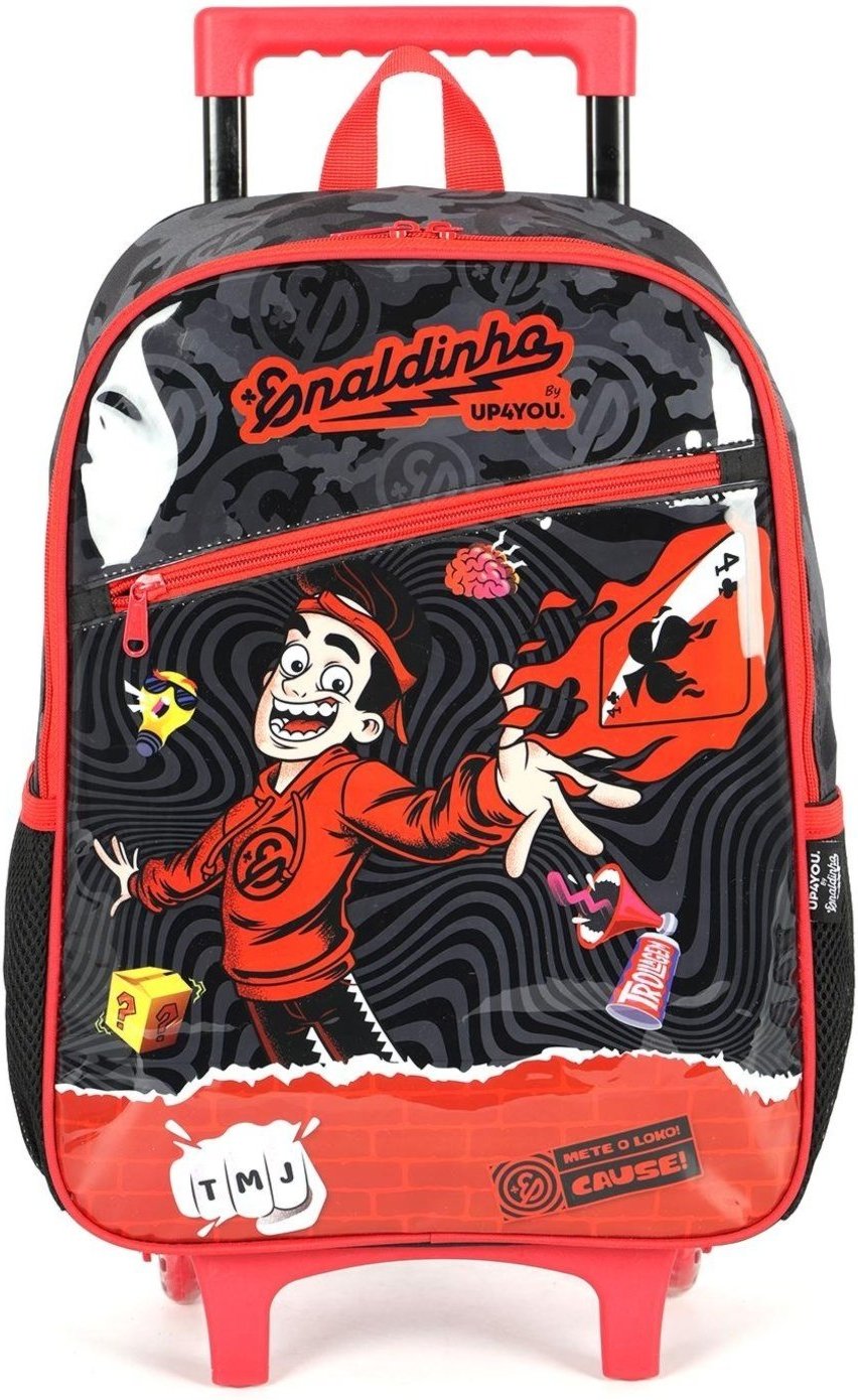 Imagem principal Infantil - Mochila de Rodinhas Enaldinho Up4you Média Luxcel vermelho Luxcel vermelho